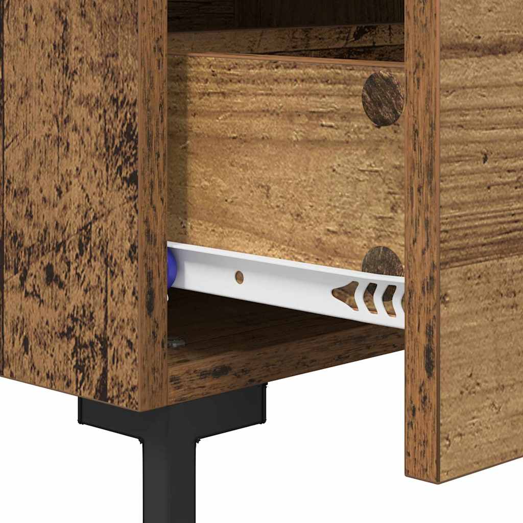 Armadio da Notte con cassetto Legno vecchio 40 x 35 x 47,5 cm | homemem39