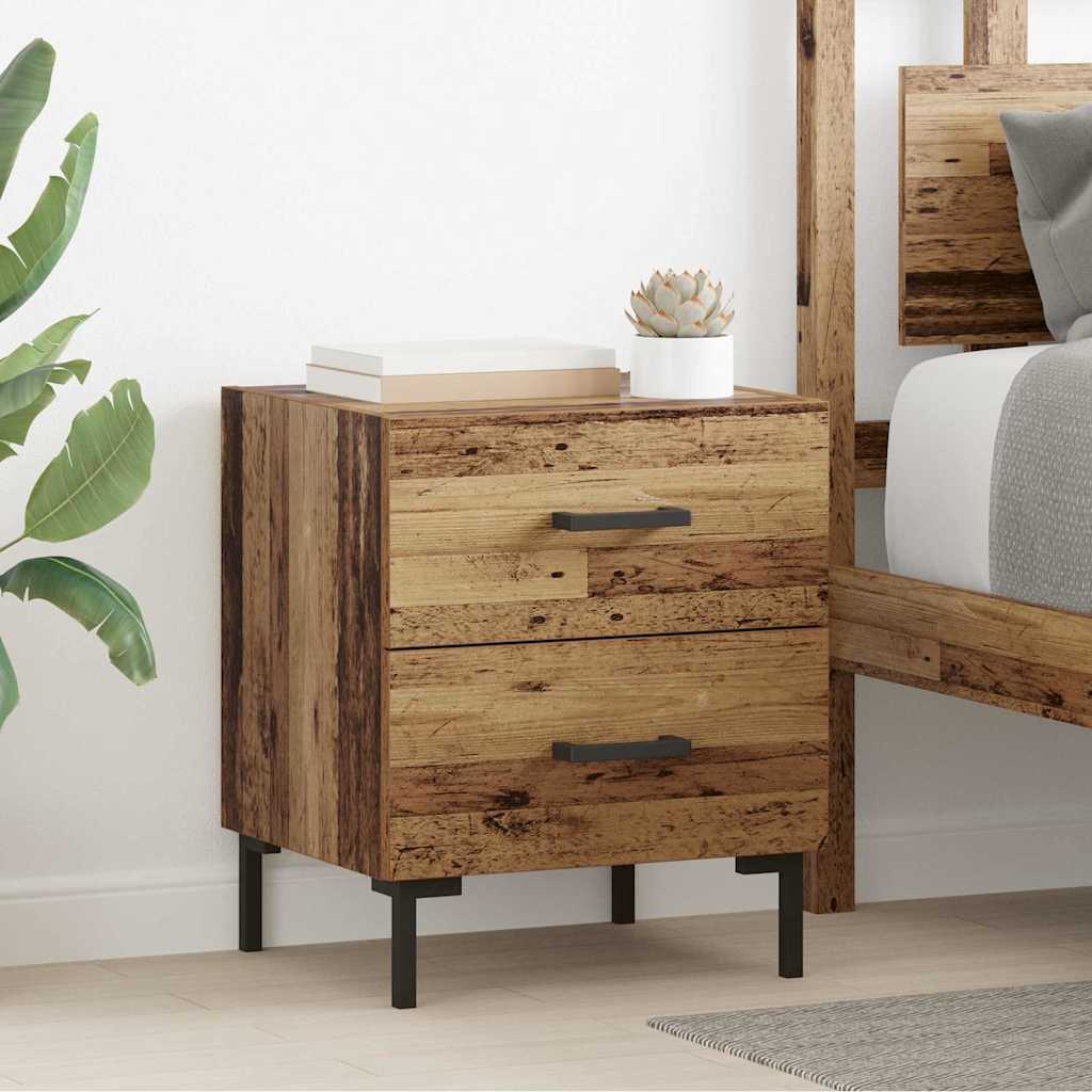 Armadio da Notte con cassetto Legno vecchio 40 x 35 x 47,5 cm | homemem39