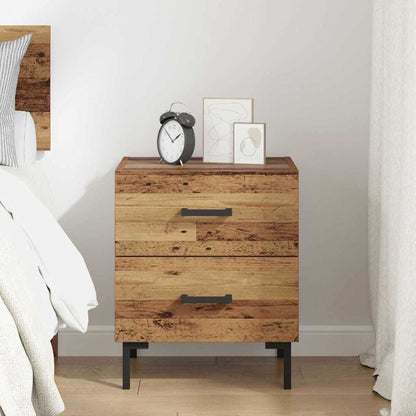 Armadio da Notte con cassetto Legno vecchio 40 x 35 x 47,5 cm | homemem39