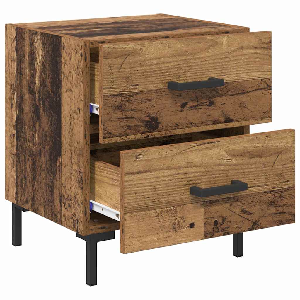 Armadio da Notte con cassetto Legno vecchio 40 x 35 x 47,5 cm