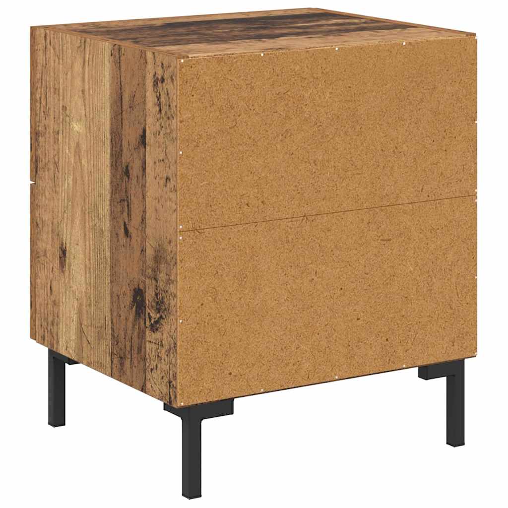 Armadio da Notte con cassetto Legno vecchio 40 x 35 x 47,5 cm