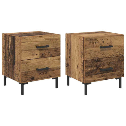 Armadio da Notte 2 pcs Legno vecchio 40 x 35 x 47,5 cm