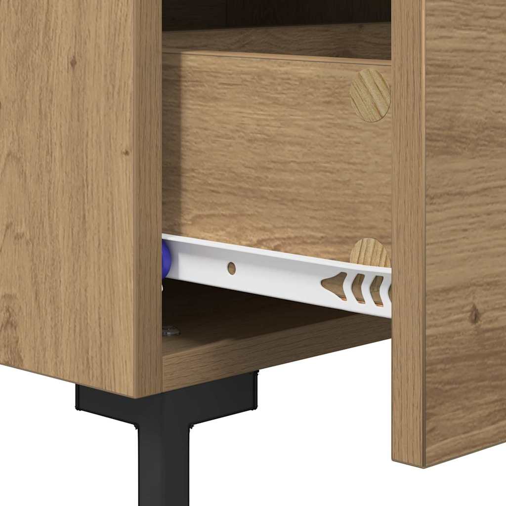 Armadio da Notte Rovere artigianale 40 x 35 x 47,5 cm | homemem39