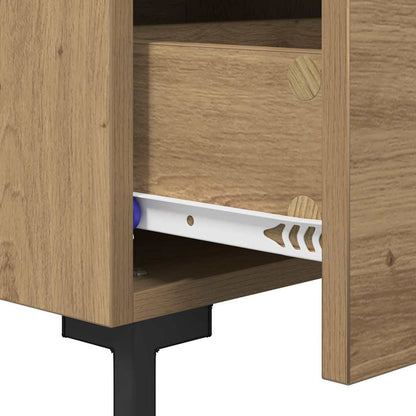 Armadio da Notte 2 pcs Rovere artigianale 40 x 35 x 47,5 cm | homemem39