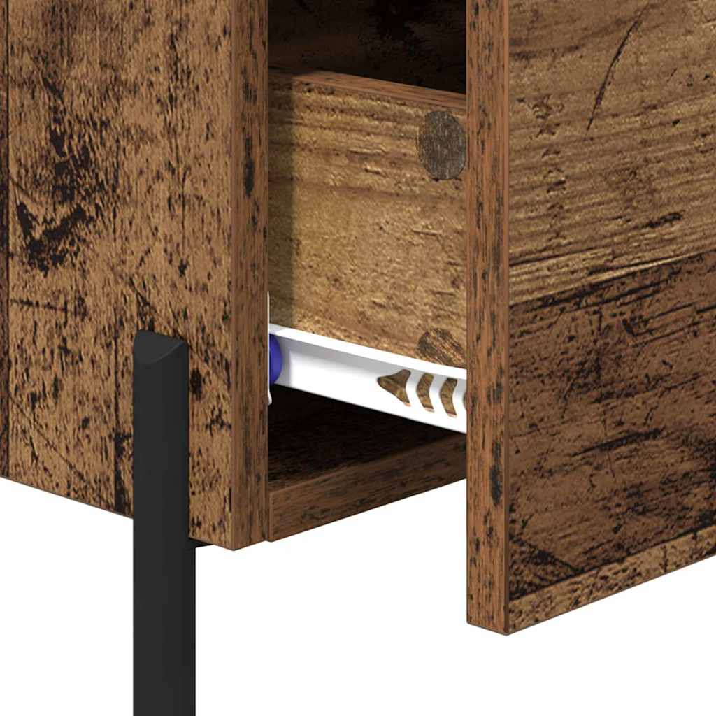 Armadio da Notte con cassetto Legno vecchio 40 x 35 x 47,5 cm | homemem39