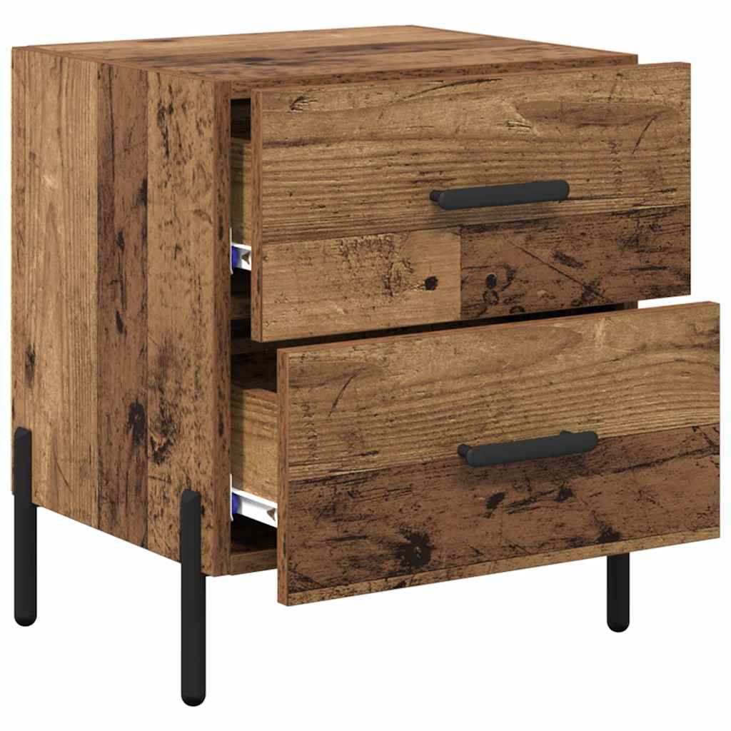 Armadio da Notte con cassetto Legno vecchio 40 x 35 x 47,5 cm