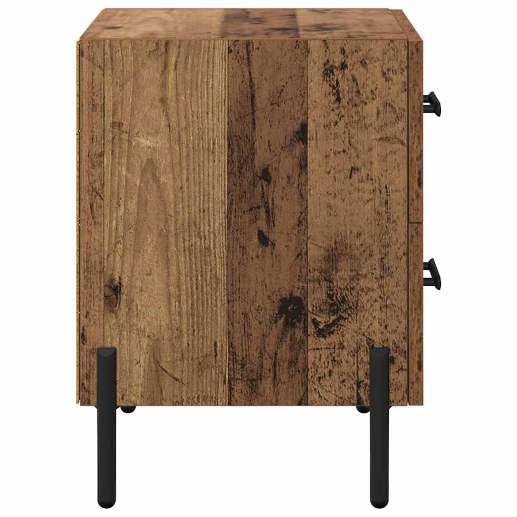 Armadio da Notte con cassetto Legno vecchio 40 x 35 x 47,5 cm