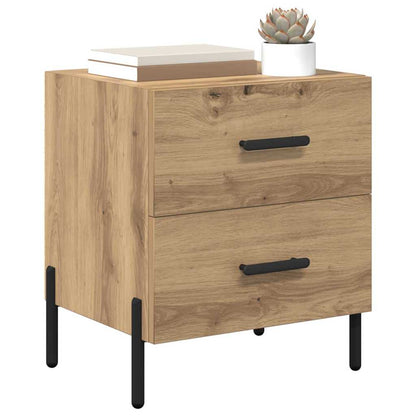 Armadio da Notte 2 pcs Rovere artigianale 40 x 35 x 47,5 cm | homemem39