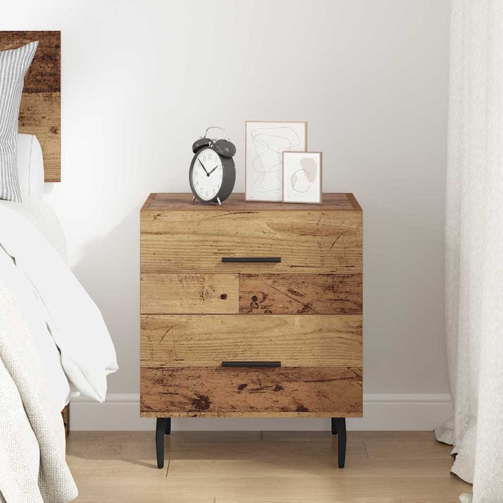 Armadio da Notte con cassetto Legno vecchio 40 x 35 x 47,5 cm | homemem39