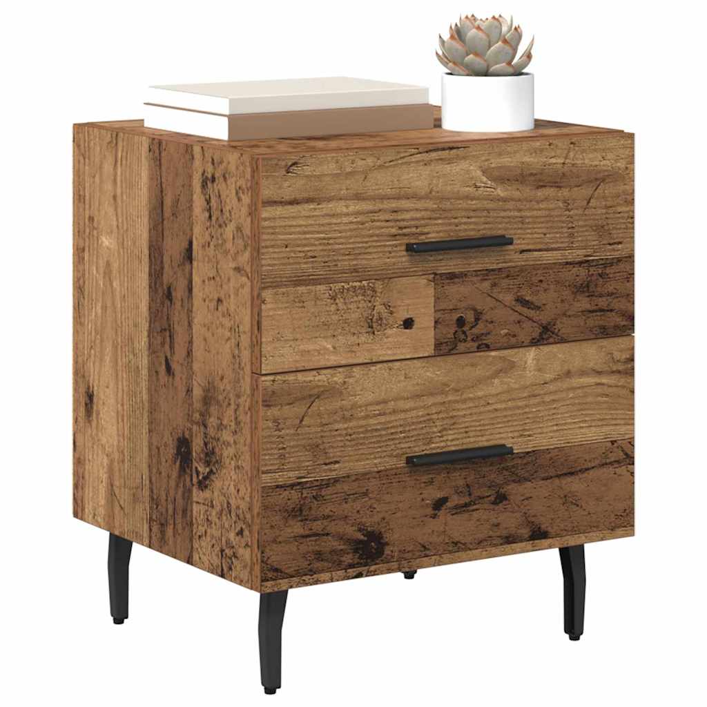 Armadio da Notte con cassetto Legno vecchio 40 x 35 x 47,5 cm | homemem39