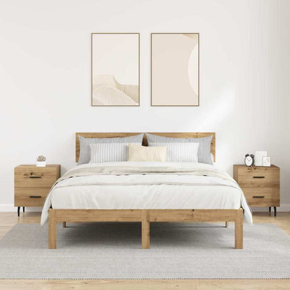 Armadio da Notte 2 pcs Rovere artigianale 40 x 35 x 47,5 cm | homemem39