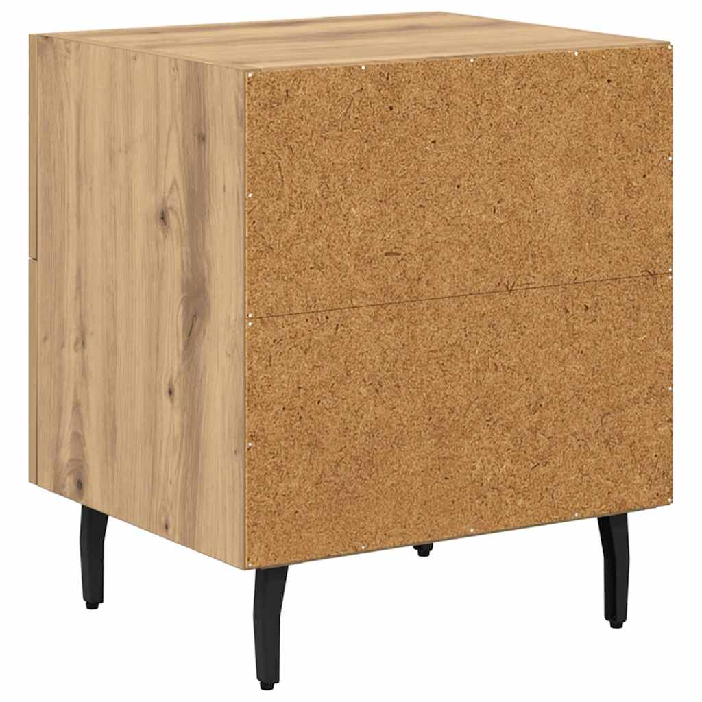 Armadio da Notte 2 pcs Rovere artigianale 40 x 35 x 47,5 cm | homemem39