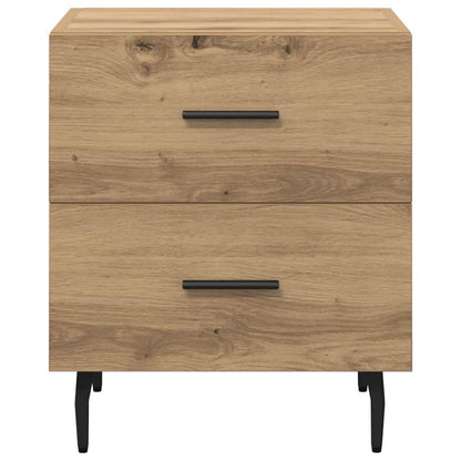 Armadio da Notte 2 pcs Rovere artigianale 40 x 35 x 47,5 cm