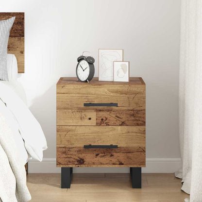 Armadio da Notte con cassetto Legno vecchio 40 x 35 x 47,5 cm | homemem39