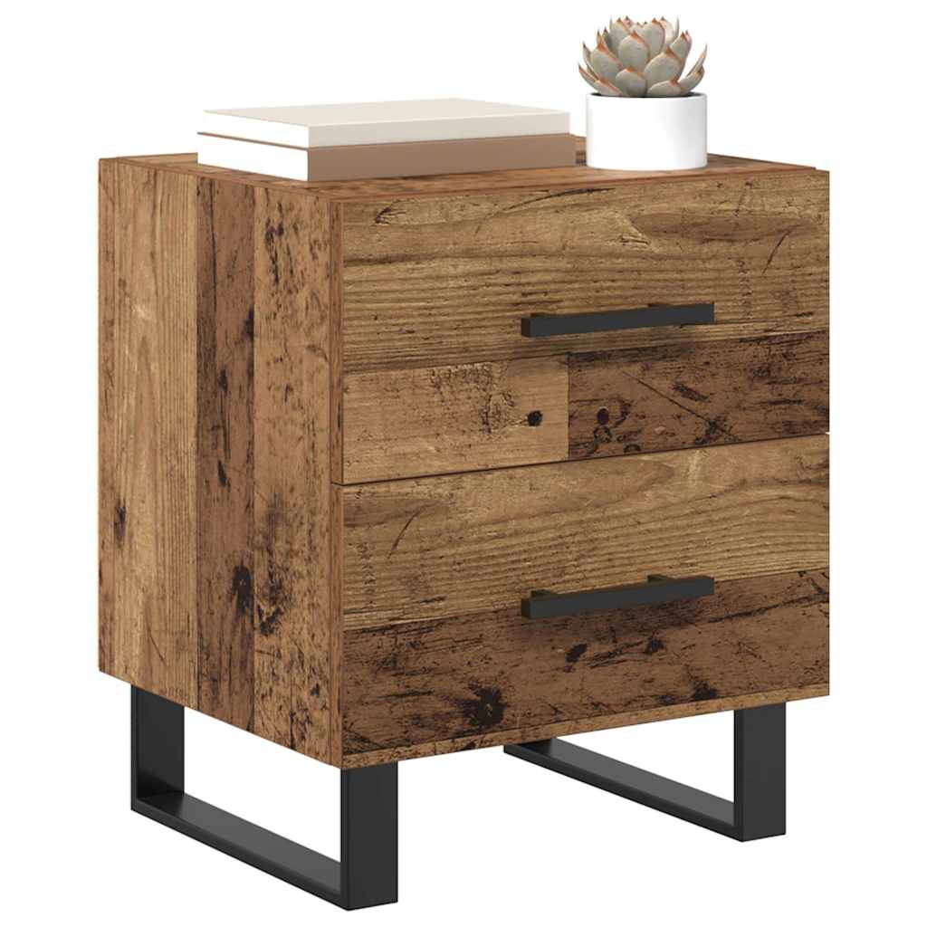 Armadio da Notte con cassetto Legno vecchio 40 x 35 x 47,5 cm | homemem39
