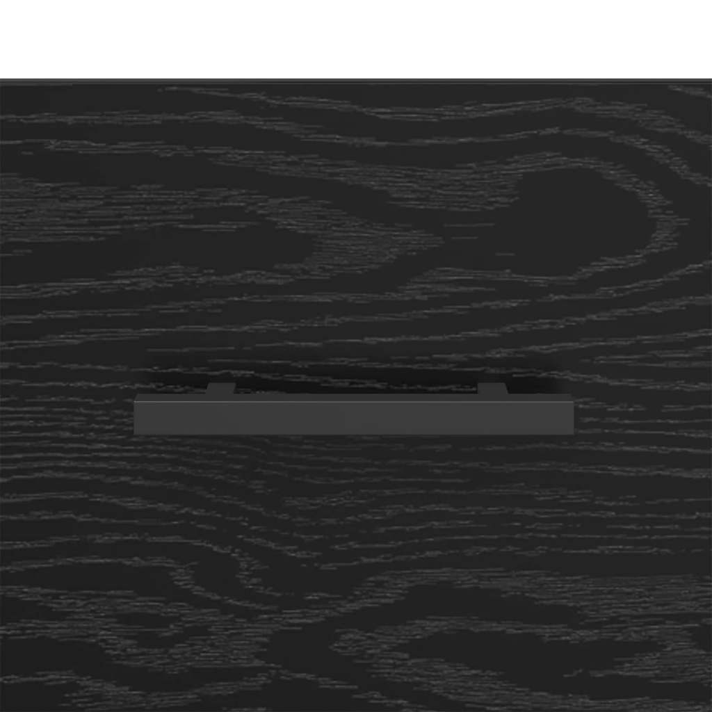 Armadio da Notte 2 pcs Rovere Nero 40 x 35 x 47,5 cm