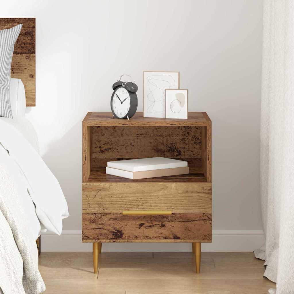 Comodino Marrone 40 x 35 x 47,5 cm Legno multistrato | homemem39