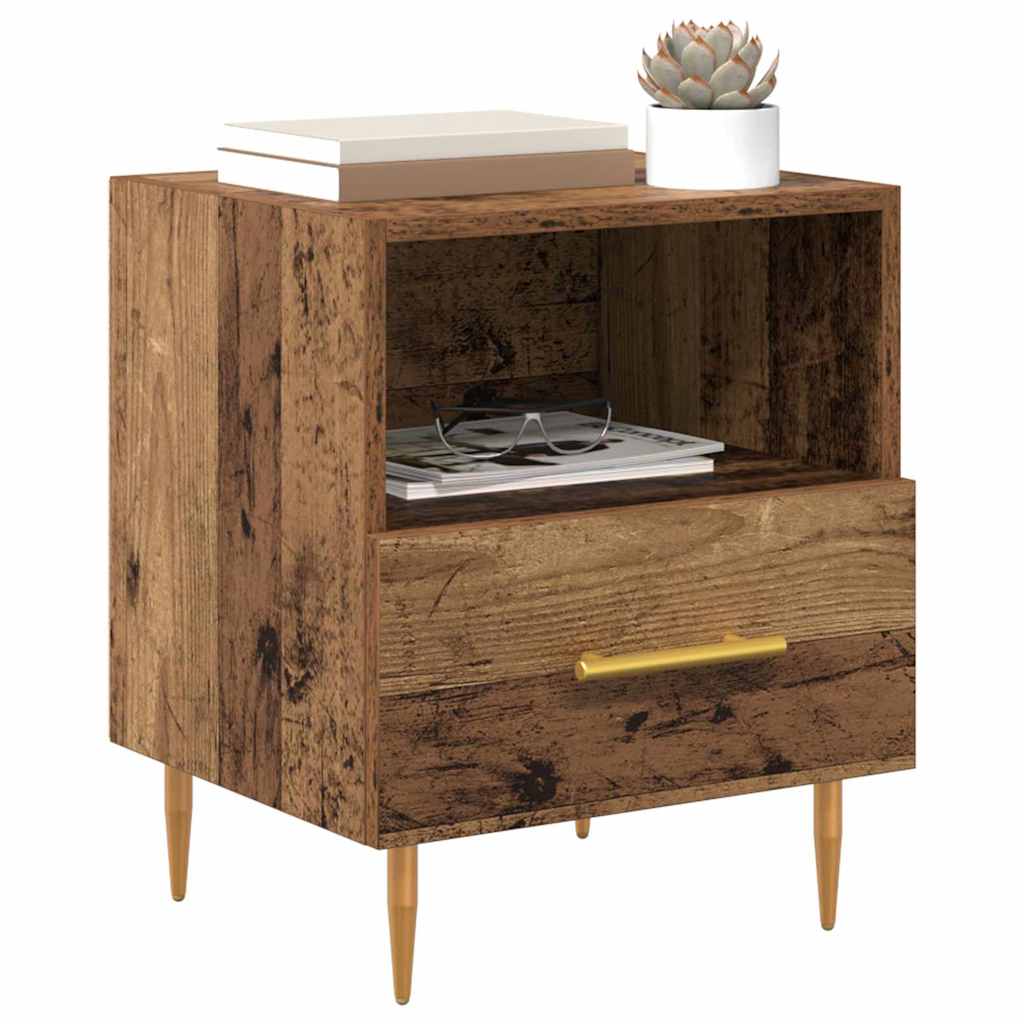 Comodino Marrone 40 x 35 x 47,5 cm Legno multistrato | homemem39