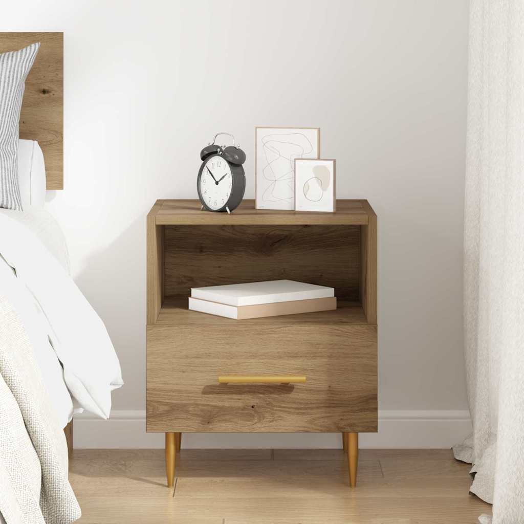 Comodino Marrone 40 x 35 x 47,5 cm Legno multistrato | homemem39