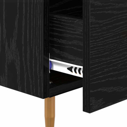 Comodino 2 pcs Nero 40 x 35 x 47,5 cm Legno multistrato | homemem39