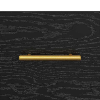 Comodino 2 pcs Nero 40 x 35 x 47,5 cm Legno multistrato