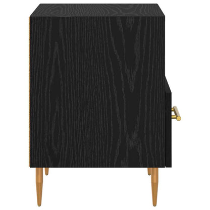 Comodino 2 pcs Nero 40 x 35 x 47,5 cm Legno multistrato | homemem39