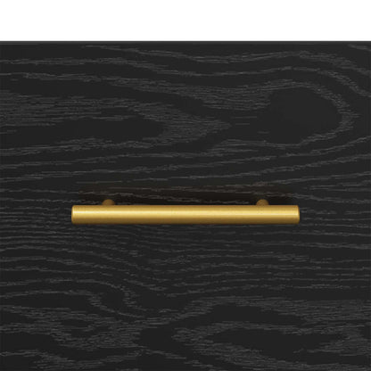 Armadio da Notte Rovere Nero 40 x 40 x 66 cm Legno multistrato | homemem39