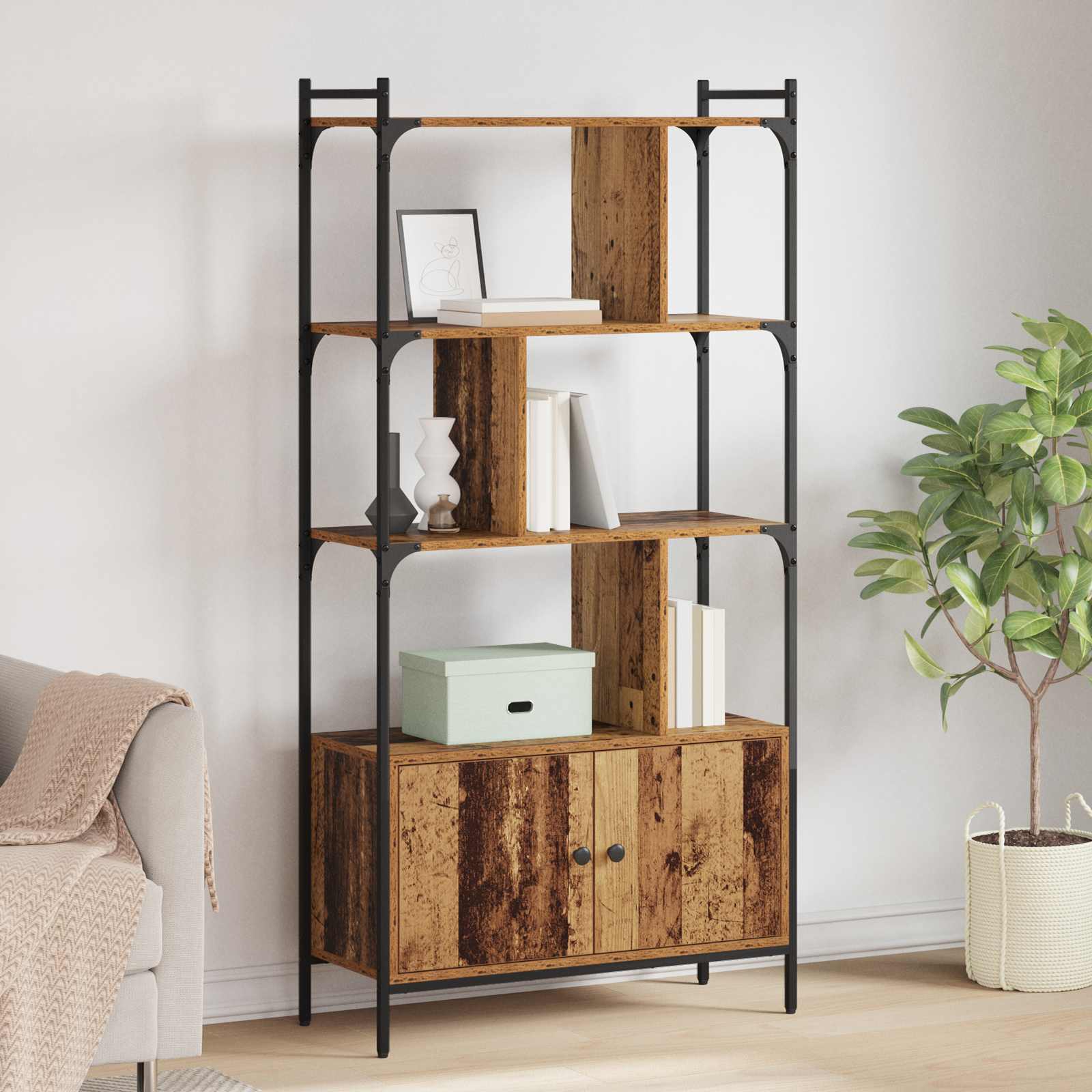 Libreria 76,5 x 30 x 154,5 cm Legno multistrato | homemem39
