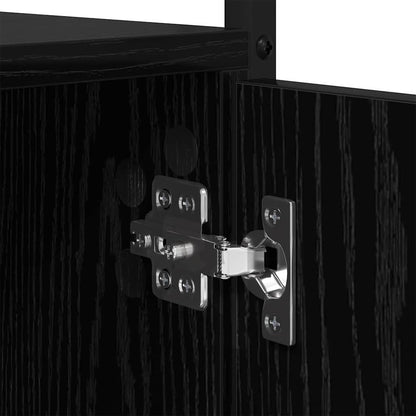 Libreria Rovere Nero 44,5 x 30 x 154,5 cm Legno multistrato