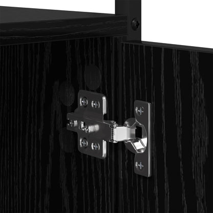 Libreria Rovere Nero 44,5 x 30 x 154,5 cm Legno multistrato | homemem39