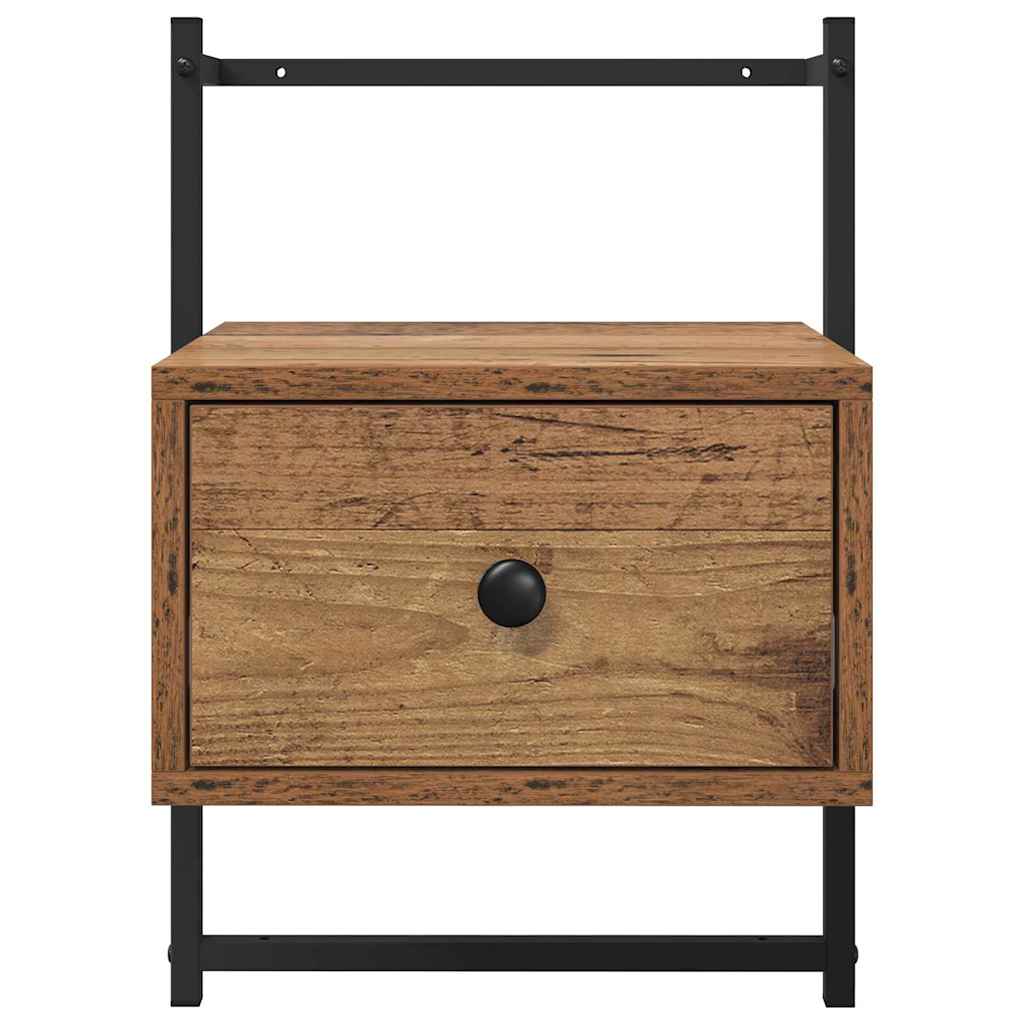 Armadio da Notte 2 pz Legno vecchio 35 x 30 x 51 cm | homemem39