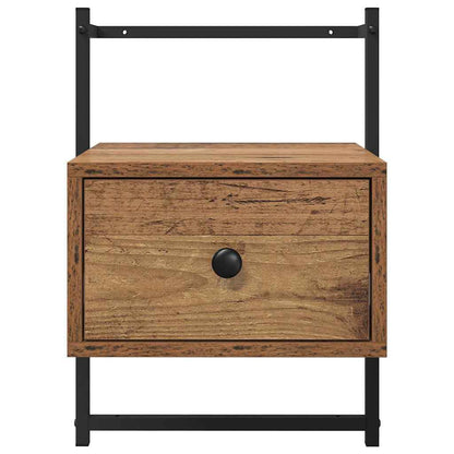 Armadio da Notte 2 pz Legno vecchio 35 x 30 x 51 cm | homemem39
