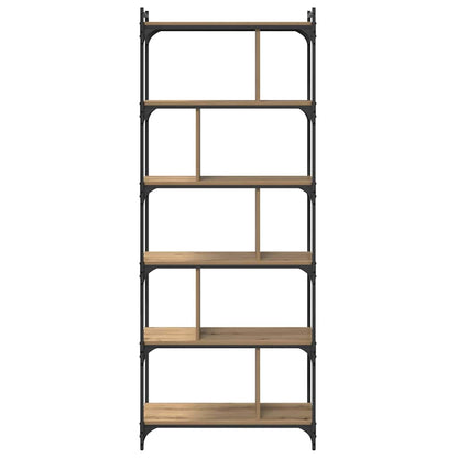 Libreria rovere artigianale 76 x 32 x 192 cm Legno multistrato