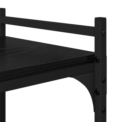Libreria Rovere nero 76 x 32 x 192 cm Legno multistrato | homemem39
