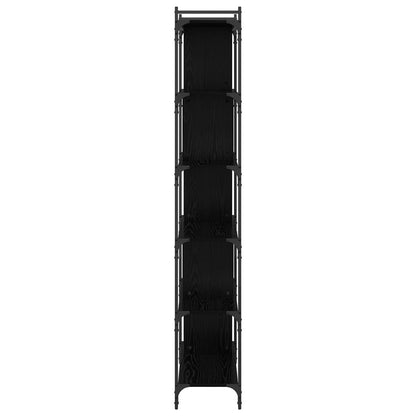 Libreria Rovere nero 76 x 32 x 192 cm Legno multistrato | homemem39