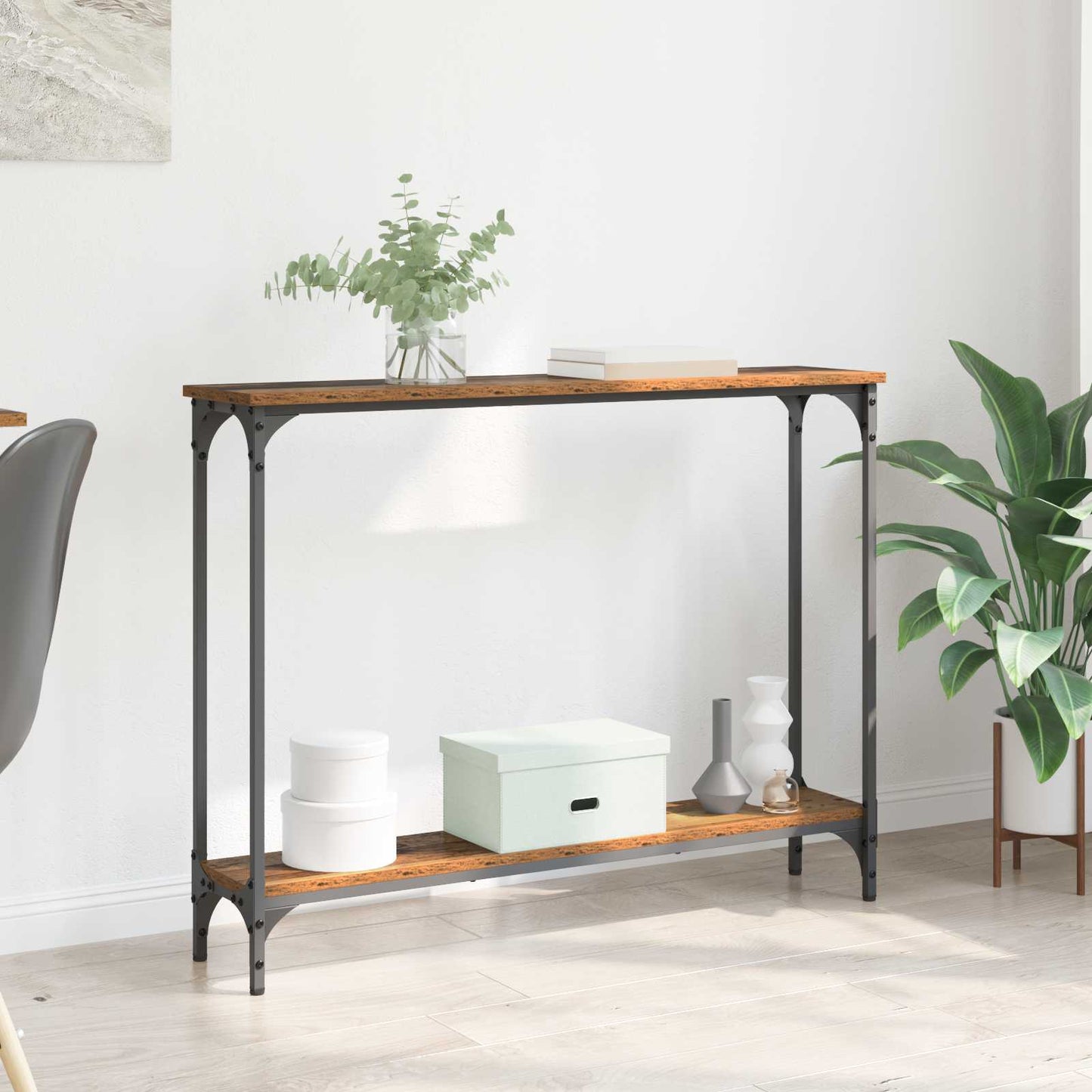 Tavolo consolle Legno vecchio 100 x 22,5 x 75 cm | homemem39