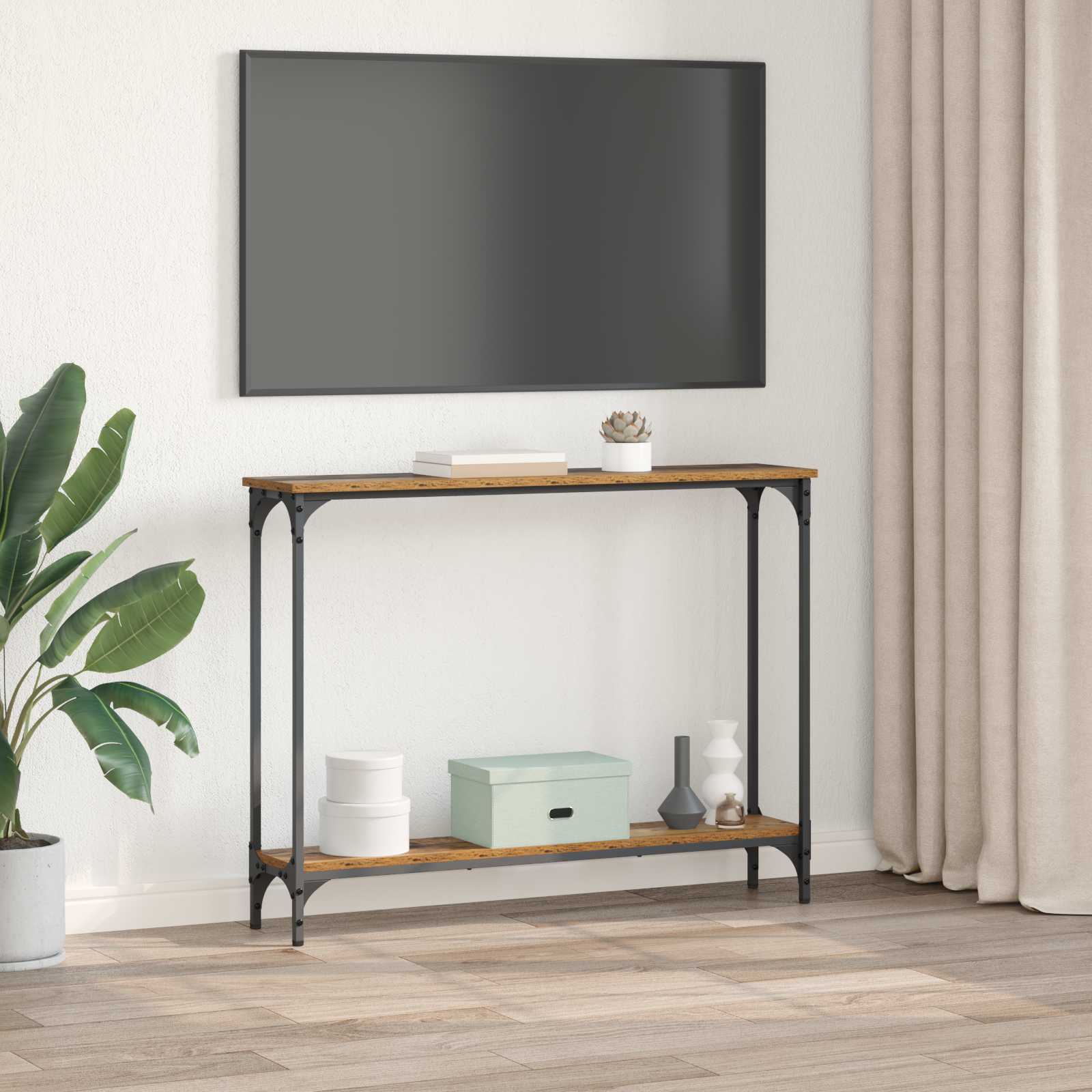 Tavolo consolle Legno vecchio 100 x 22,5 x 75 cm | homemem39