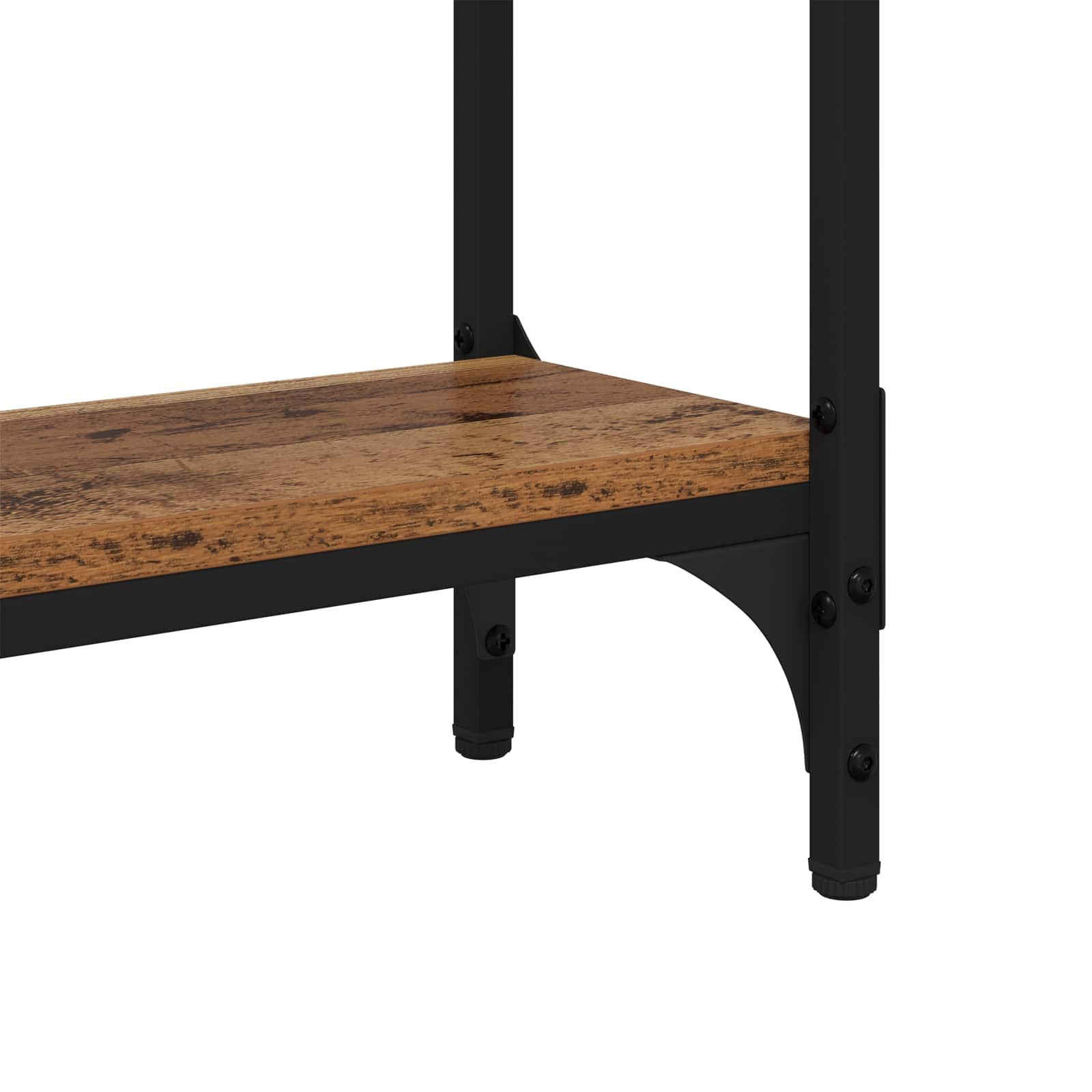 Tavolo consolle con lo scaffale Legno vecchio 75 x 22,5 x 75 cm | homemem39