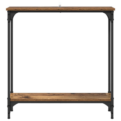 Tavolo consolle con lo scaffale Legno vecchio 75 x 22,5 x 75 cm | homemem39