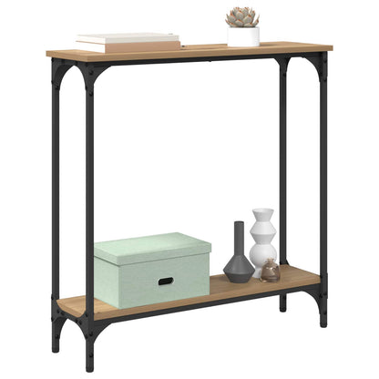 Tavolo consolle Rovere artigianale 75 x 22,5 x 75 cm | homemem39