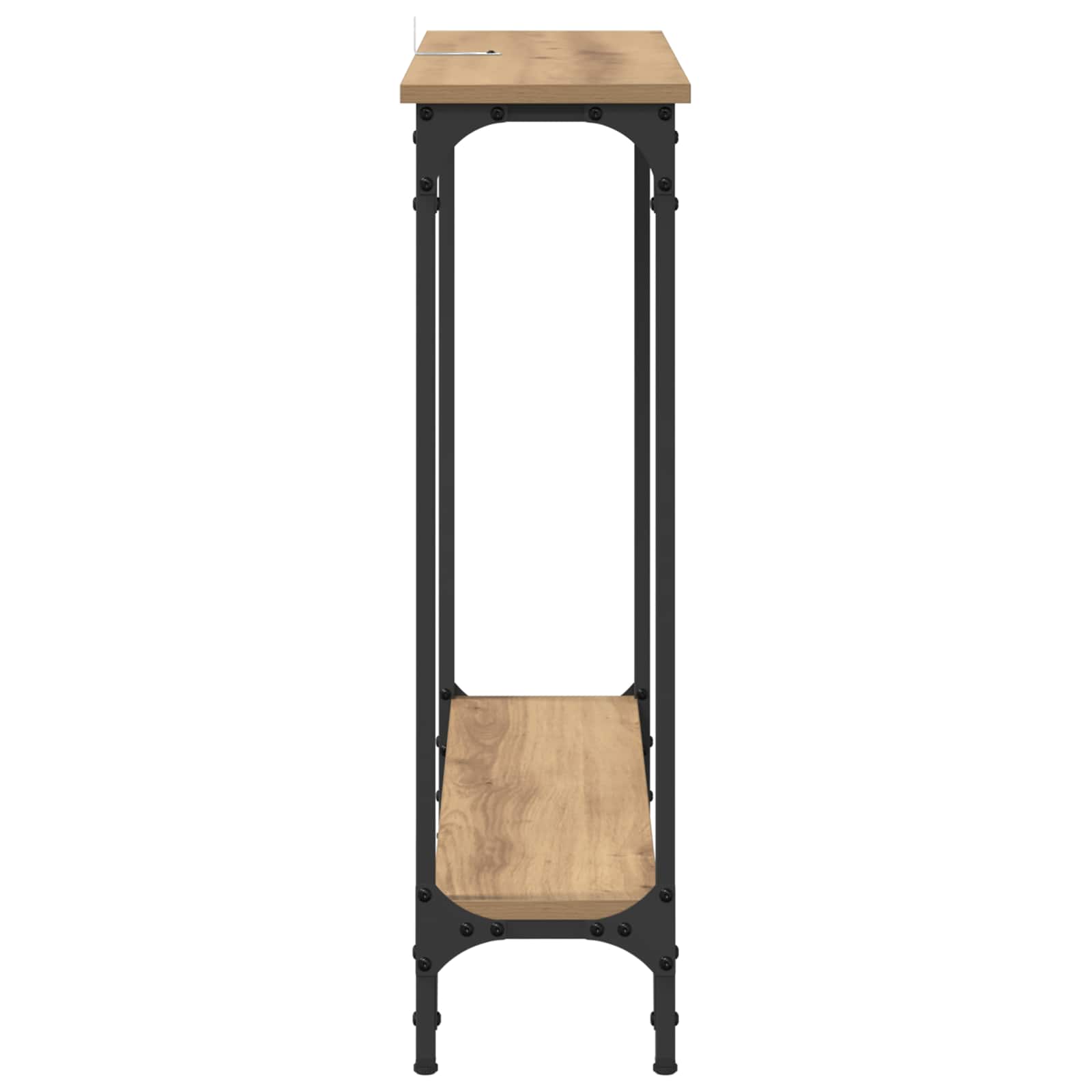Tavolo consolle Rovere artigianale 75 x 22,5 x 75 cm | homemem39