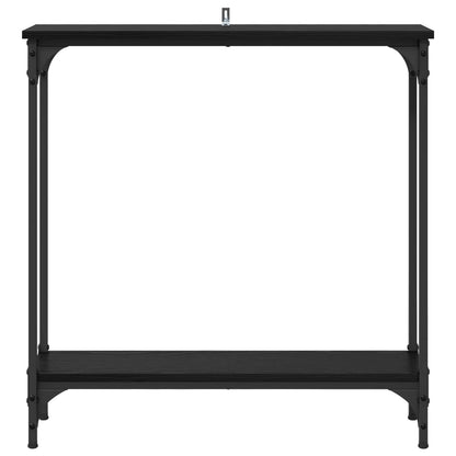 Tavolo consolle Rovere Nero 75 x 22,5 x 75 cm Legno multistrato | homemem39