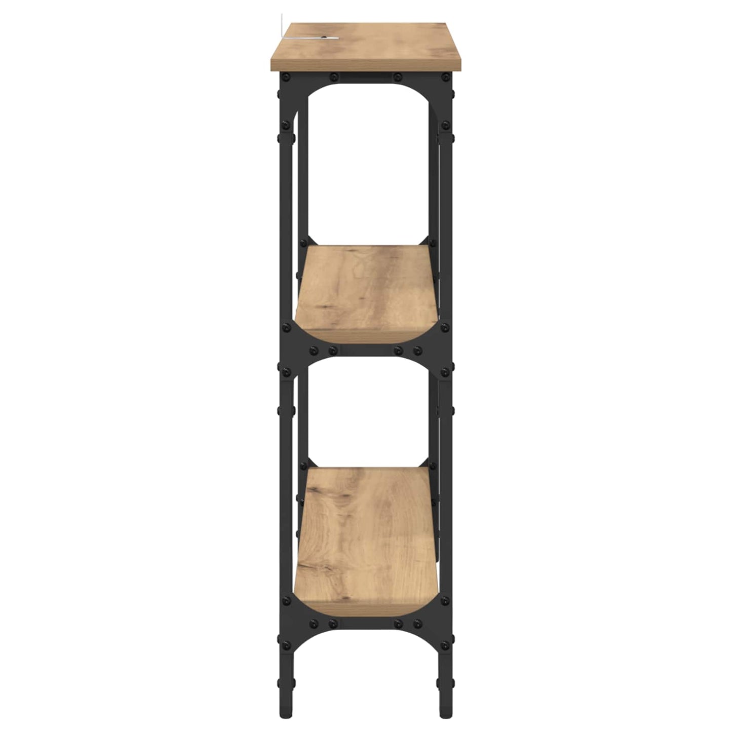 Tavolo consolle Rovere artigianale 75 x 22,5 x 75 cm | homemem39