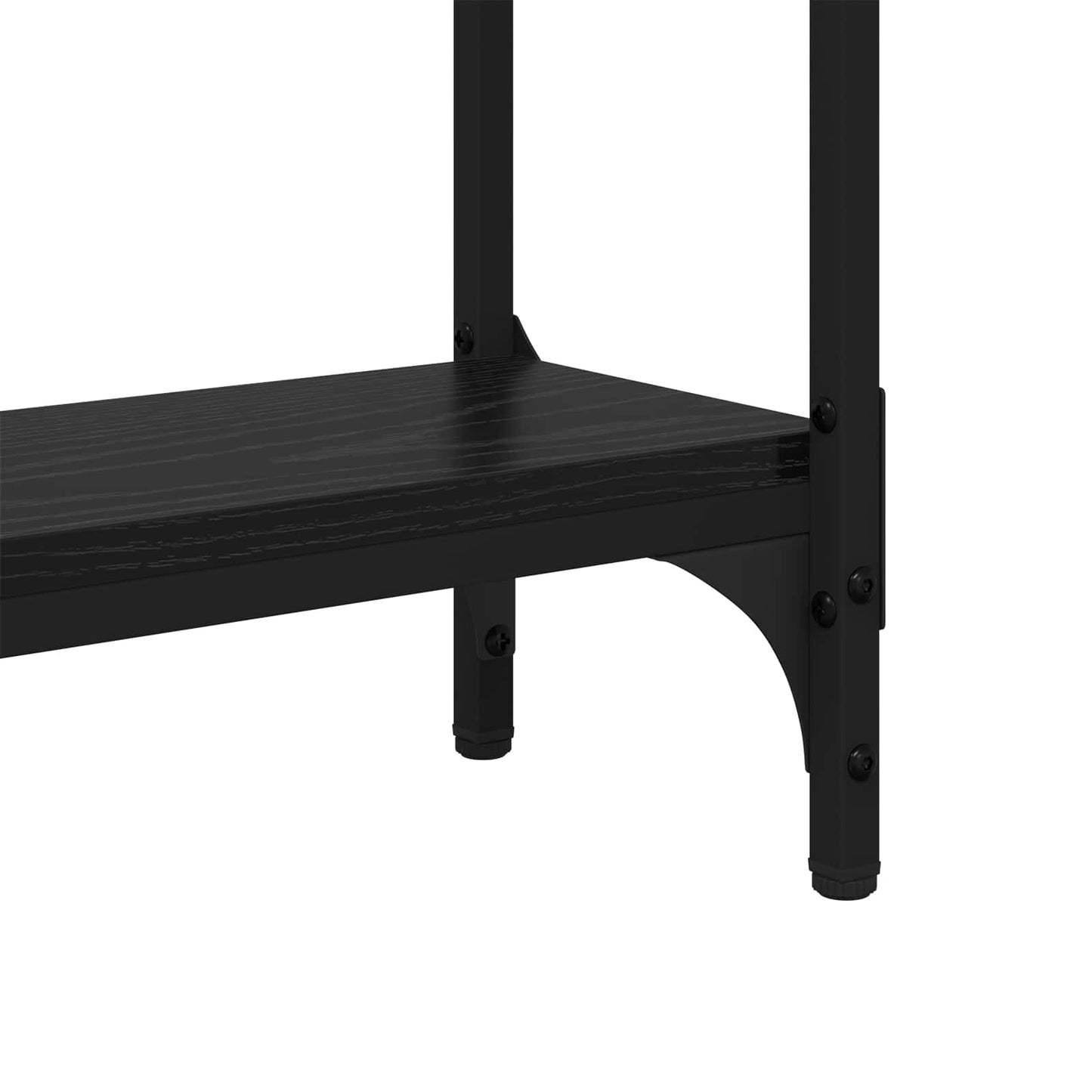 Tavolo consolle Rovere Nero 75 x 22,5 x 75 cm Legno multistrato | homemem39