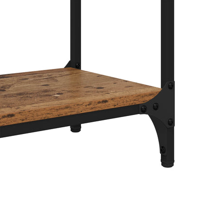 Tavolo consolle con lo scaffale Legno vecchio 100 x 29 x 75 cm | homemem39