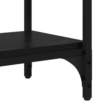 Tavolo consolle Rovere Nero 80 x 29 x 75 cm Legno multistrato | homemem39