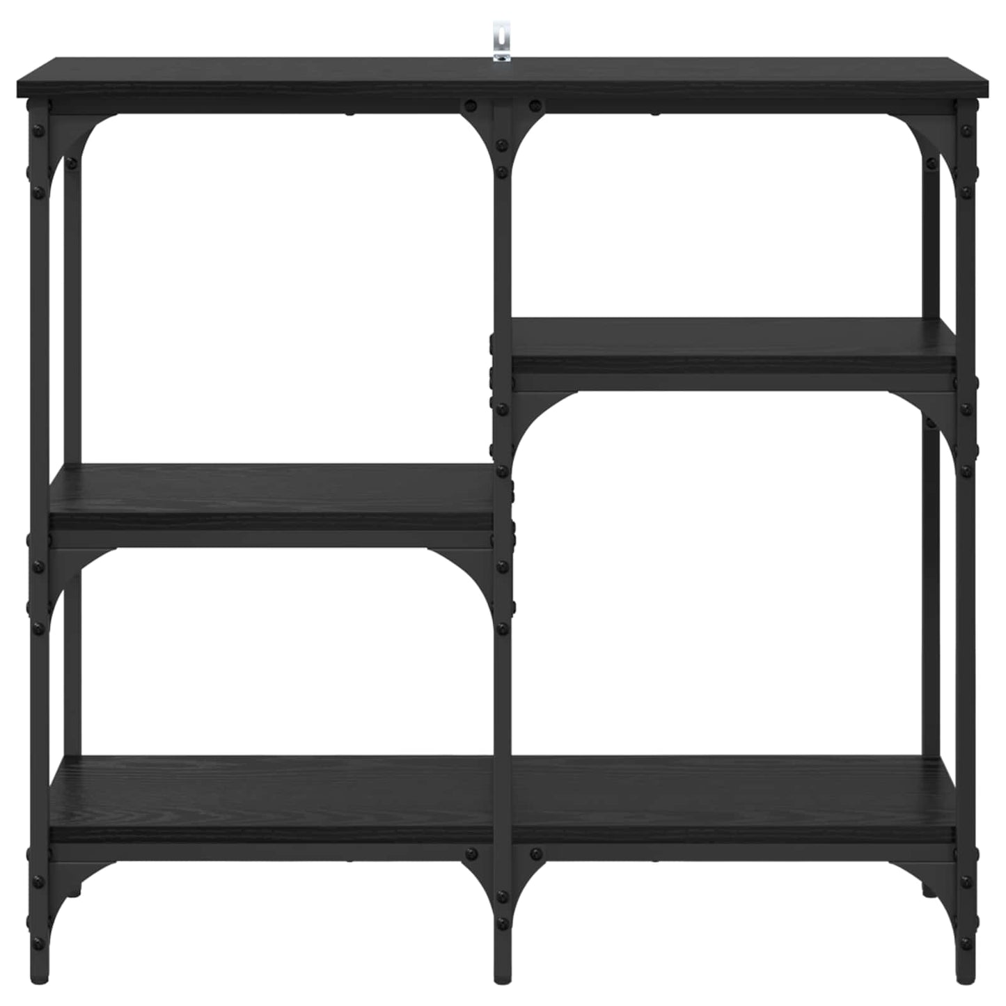 Tavolo consolle Rovere Nero 80 x 29 x 75 cm Legno multistrato | homemem39