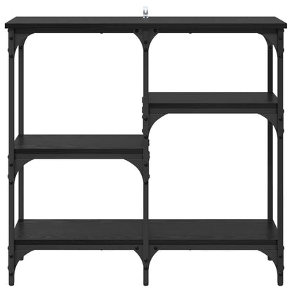 Tavolo consolle Rovere Nero 80 x 29 x 75 cm Legno multistrato | homemem39