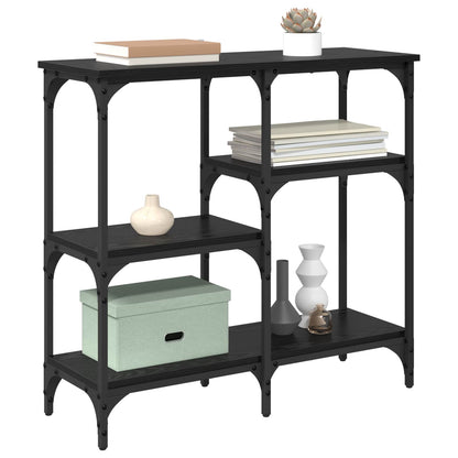 Tavolo consolle Rovere Nero 80 x 29 x 75 cm Legno multistrato | homemem39