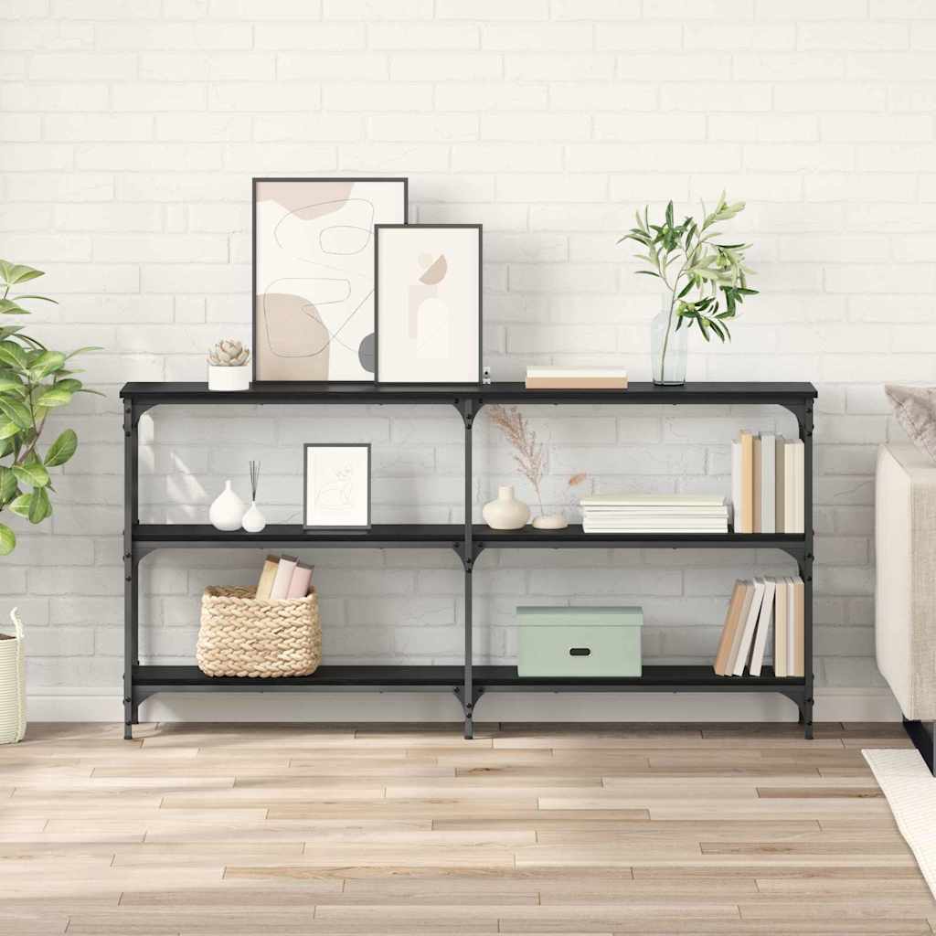 Tavolo consolle Rovere Nero 150 x 29 x 75 cm